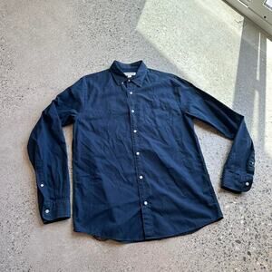 Country Road Men's Small Top Navy Cotton Button Up